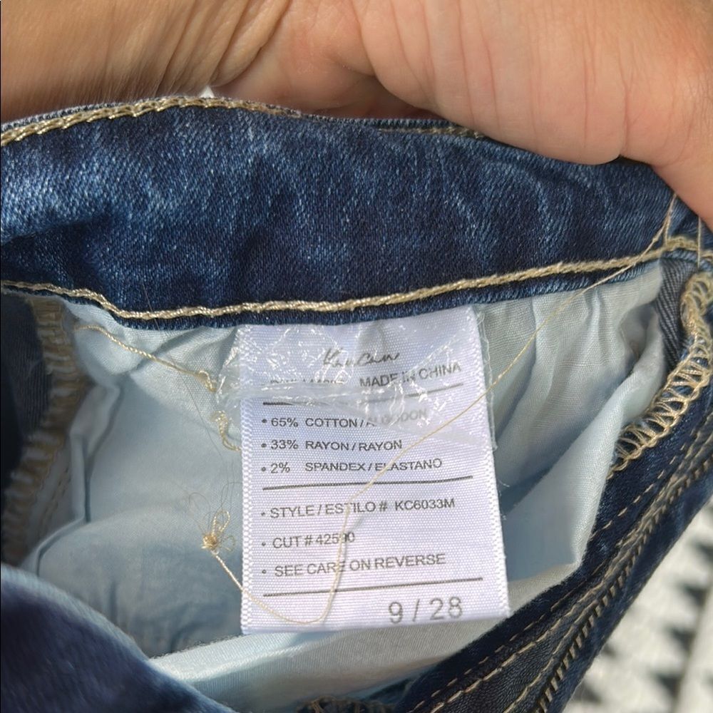 KanCan Blue Distressed Jean Shorts 9/28   C - Picture 3 of 4